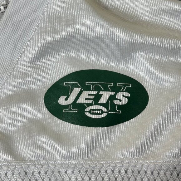 Reebok NFL New York Jets Jersey M (10-12) White Brett Favre #4 Onfield - Picture 7 of 13